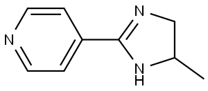 4-(5-Methyl-4,5-dihydro-2-imidazolyl)pyridine Structure