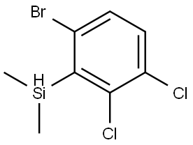 1-Bromo-3,4-dichloro-2-(dimethylsilyl)benzene Structure