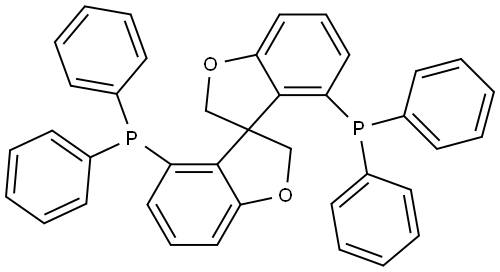 Phosphine, 1,1'-(3R)-3,3'(2H,2'H)-spirobi[benzofuran]-4,4'-diylbis[1,1-diphenyl- Structure