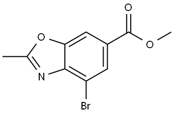 Methyl 4-bromo-2-methylbenzo[d]oxazole-6-carboxylate Structure