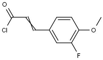 3-(3-Fluoro-4-methoxyphenyl)-2-propenoyl chloride Structure