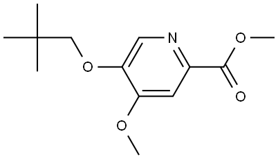 Methyl 5-(2,2-dimethylpropoxy)-4-methoxy-2-pyridinecarboxylate Structure