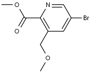 methyl 5-bromo-3-(methoxymethyl)picolinate Structure