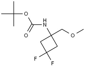 tert-butyl N-[3,3-difluoro-1-(methoxymethyl)cyclobutyl]carbamate Structure