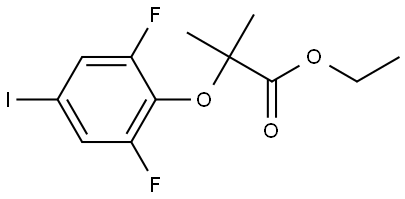 Ethyl 2-(2,6-difluoro-4-iodophenoxy)-2-methylpropanoate Structure