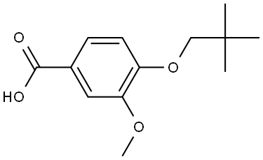 4-(2,2-Dimethylpropoxy)-3-methoxybenzoic acid Structure