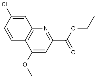 ethyl 7-chloro-4-methoxyquinoline-2-carboxylate Structure