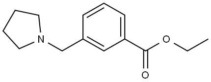 Ethyl 3-(1-pyrrolidinylmethyl)benzoate Structure