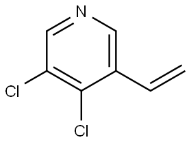 3,4-Dichloro-5-vinylpyridine Structure