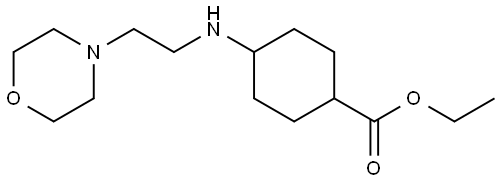 ethyl 4-((2-morpholinoethyl)amino)cyclohexanecarboxylate Structure