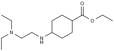 ethyl 4-((2-(diethylamino)ethyl)amino)cyclohexanecarboxylate Structure