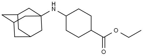 ethyl 4-(adamantan-1-ylamino)cyclohexanecarboxylate Structure