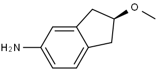 (S)-2,3-Dihydro-2-methoxy-1H-inden-5-amine Structure