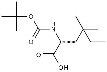 N-Boc-4,4-dimethyl-D-norleucine Structure