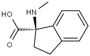 (R)-1-(methylamino)-2,3-dihydro-1H-indene-1-carboxylic acid Structure