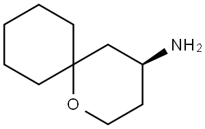 (4S)-1-Oxaspiro[5.5]undecan-4-amine Structure