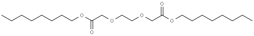 dioctyl 2,2'-(ethane-1,2-diylbis(oxy))diacetate Structure