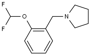 1-[[2-(Difluoromethoxy)phenyl]methyl]pyrrolidine Structure