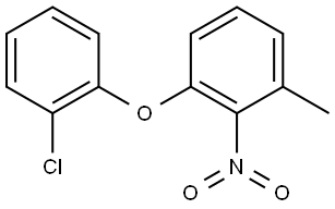 Benzene, 1-(2-chlorophenoxy)-3-methyl-2-nitro- Structure