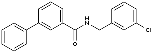 N-[(3-Chlorophenyl)methyl][1,1'-biphenyl]-3-carboxamide Structure