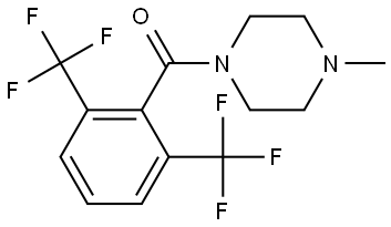 (2,6-bis(trifluoromethyl)phenyl)(4-methylpiperazin-1-yl)methanone Structure