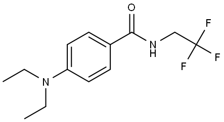 4-(Diethylamino)-N-(2,2,2-trifluoroethyl)benzamide Structure