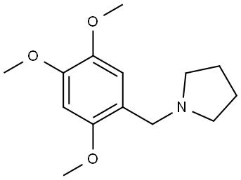 1-[(2,4,5-Trimethoxyphenyl)methyl]pyrrolidine Structure