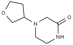 4-(tetrahydrofuran-3-yl)piperazin-2-one Structure