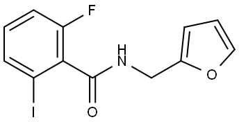 2-Fluoro-N-(2-furanylmethyl)-6-iodobenzamide Structure