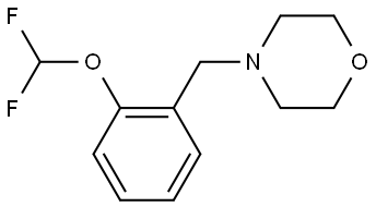 4-[[2-(Difluoromethoxy)phenyl]methyl]morpholine Structure