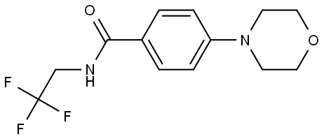 4-(4-Morpholinyl)-N-(2,2,2-trifluoroethyl)benzamide Structure