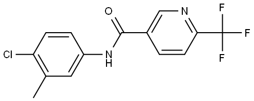 N-(4-Chloro-3-methylphenyl)-6-(trifluoromethyl)-3-pyridinecarboxamide Structure