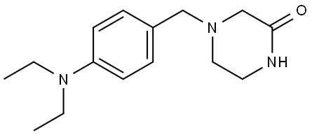 4-(4-(diethylamino)benzyl)piperazin-2-one Structure