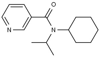 N-Cyclohexyl-N-(1-methylethyl)-3-pyridinecarboxamide Structure