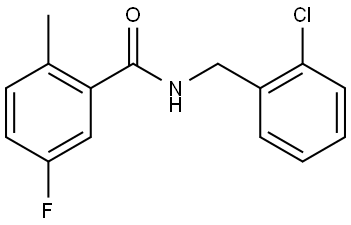 N-[(2-Chlorophenyl)methyl]-5-fluoro-2-methylbenzamide Structure