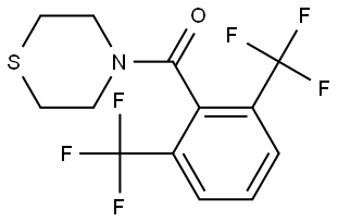 (2,6-bis(trifluoromethyl)phenyl)(thiomorpholino)methanone Structure