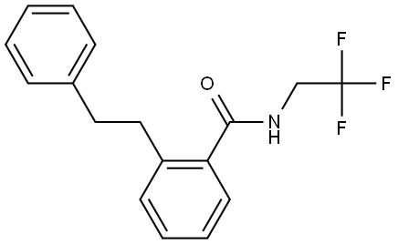 2-(2-Phenylethyl)-N-(2,2,2-trifluoroethyl)benzamide Structure