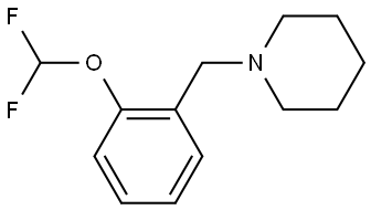 1-[[2-(Difluoromethoxy)phenyl]methyl]piperidine Structure