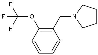 1-[[2-(Trifluoromethoxy)phenyl]methyl]pyrrolidine Structure