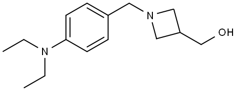 (1-(4-(diethylamino)benzyl)azetidin-3-yl)methanol Structure