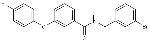 N-[(3-Bromophenyl)methyl]-3-(4-fluorophenoxy)benzamide Structure