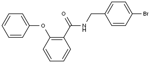 N-[(4-Bromophenyl)methyl]-2-phenoxybenzamide Structure