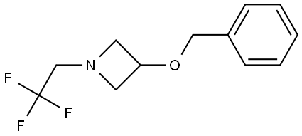 3-(Benzyloxy)-1-(2,2,2-trifluoroethyl)azetidine Structure