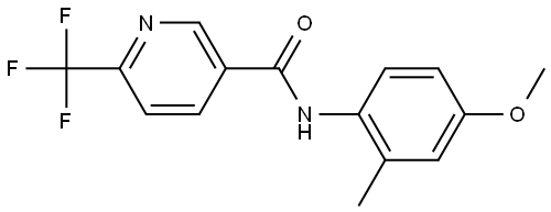 N-(4-Methoxy-2-methylphenyl)-6-(trifluoromethyl)-3-pyridinecarboxamide Structure