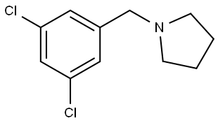 1-[(3,5-Dichlorophenyl)methyl]pyrrolidine Structure