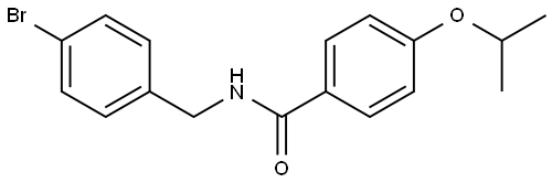 N-[(4-Bromophenyl)methyl]-4-(1-methylethoxy)benzamide Structure