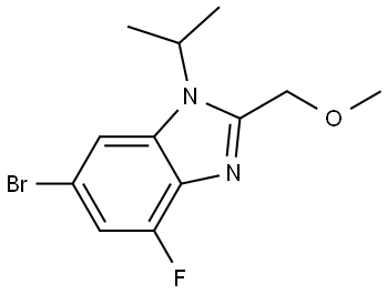 6-Bromo-4-fluoro-1-(propan-2-yl)-2-(methoxymethyl)-1H-benzo[d]imidazole Structure