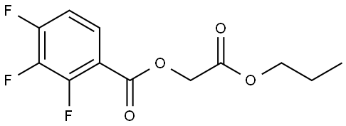 2-Oxo-2-propoxyethyl 2,3,4-trifluorobenzoate Structure