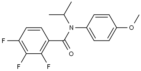 2,3,4-Trifluoro-N-(4-methoxyphenyl)-N-(1-methylethyl)benzamide Structure