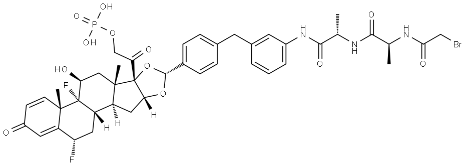 Glucocorticoid receptor agonist-1 phosphate Ala-Ala-Br Structure